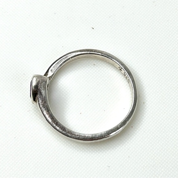 Genuine Heart Shaped Faceted Cut Amethyst 925 Sterling Ring - Picture 5 of 7